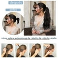thumbnail image 6 of Dulchany Curly Ponytail Extension 18 Inch Heat Resistant Synthetic Natural Wavy Hairpiece Wrap Around Pony Tail Hair Extensions, 6 of 7