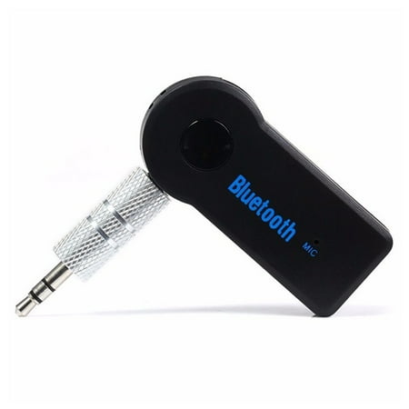 Bluetooth Audio Adapter for Music Streaming in Car, Pack of 2 Universal 3.5mm Streaming Car A2DP Wireless Bluetooth AUX Audio Music Receiver Adapter Handsfree with Mic For Phone