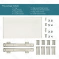 thumbnail image 5 of FRMSAET Under Desk Mounting Keyboard Tray All-Metal Material Office Drawer (30 inches, White), 5 of 7