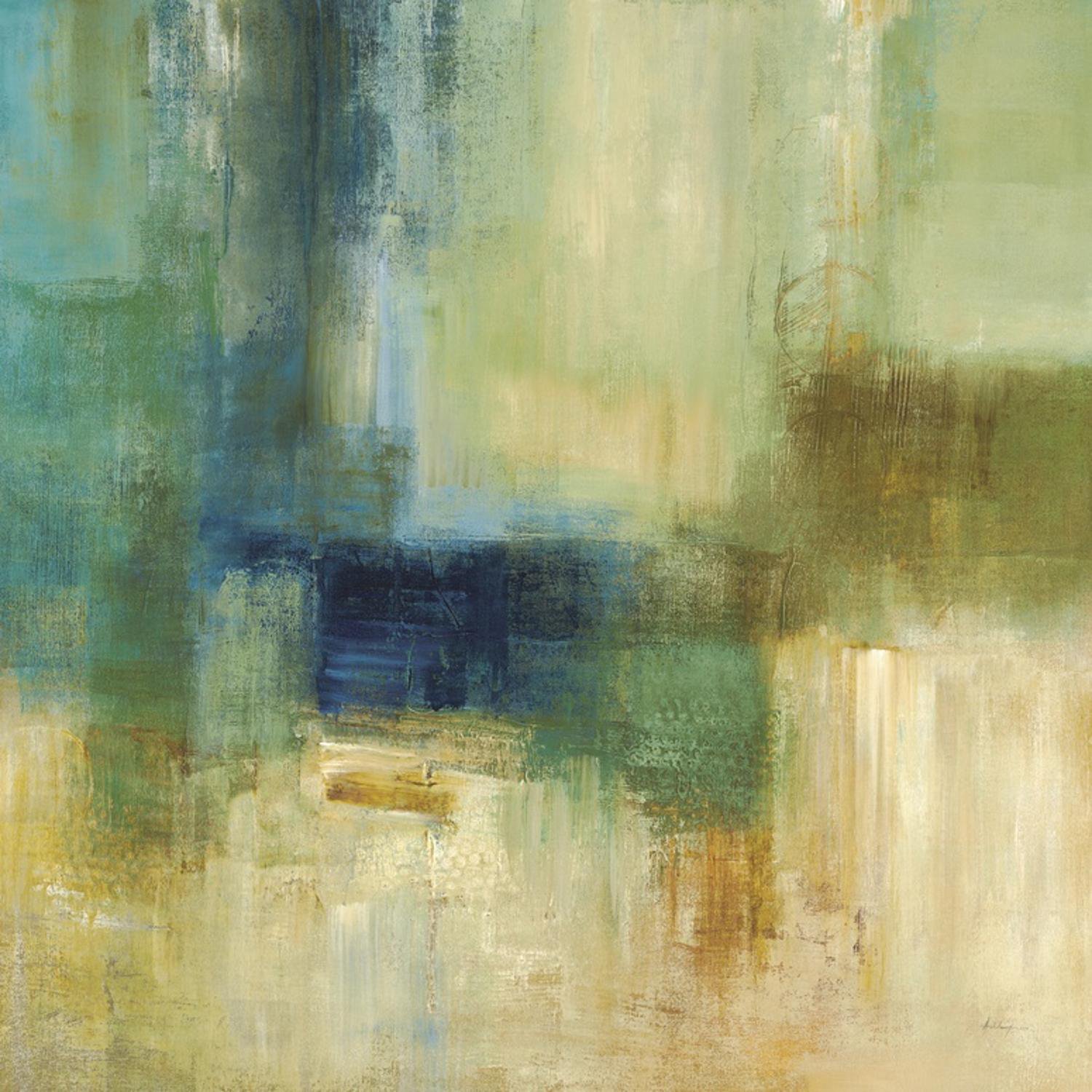 Art.com Green Abstract Art Print by Simon Addyman 16 x 16