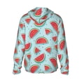 thumbnail image 3 of Uemuo Watermelon Pattern Women's Full Zip UPF 50+ Sun Protection Hoodie Jacket Long Sleeve Sun Shirt Hiking Outdoor Performance with Pockets-XX-Large, 3 of 9