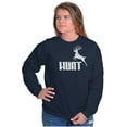 thumbnail image 4 of Hunt Buck Deer Hunting Season Unisex Plus Fleece Graphic Sweatshirt Brisco Brands 2X, 4 of 5