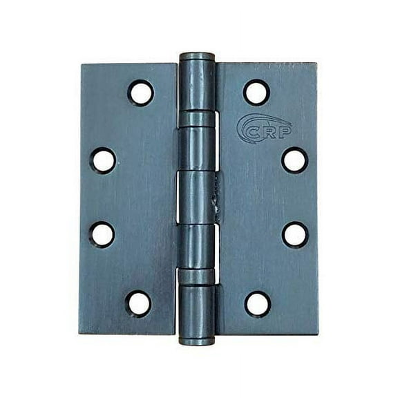 Heavy Duty Commercial Ball Bearing Door Hinges - 4.5" Inch x 4" Inch - Oil Rubbed Bronze - Non Removable Pin - 2 Pack