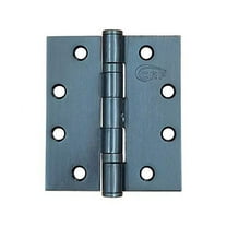 Heavy Duty Commercial Ball Bearing Door Hinges - 4.5" Inch x 4" Inch - Oil Rubbed Bronze - Non Removable Pin - 2 Pack
