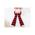 thumbnail image 5 of INSPIRE CHIC Women's 1 Pair Knitted Gloves Winter with Thumb Hole Y2K Cute for Christmas Red-Black, 5 of 6