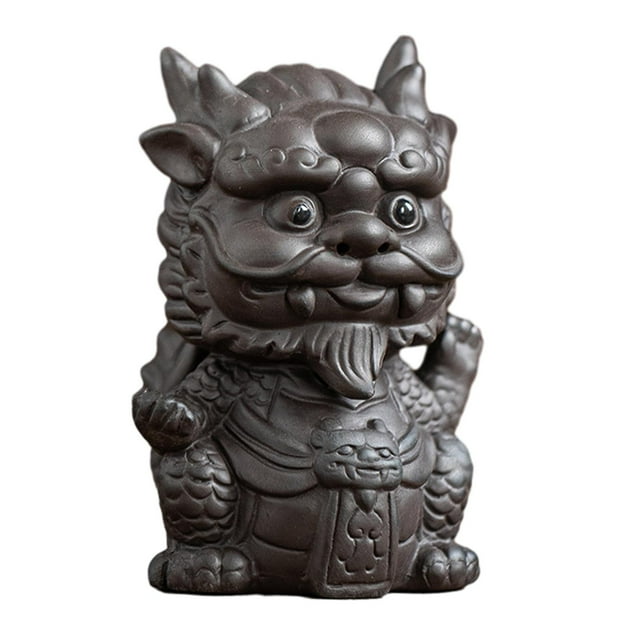 Mini adorno para mascotas de té, colección de esculturas de animales, estatuilla de Pixiu para accesorios Estilo B