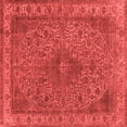 thumbnail image 1 of Ahgly Company Indoor Square Oriental Red Industrial Area Rugs, 3' Square, 1 of 4