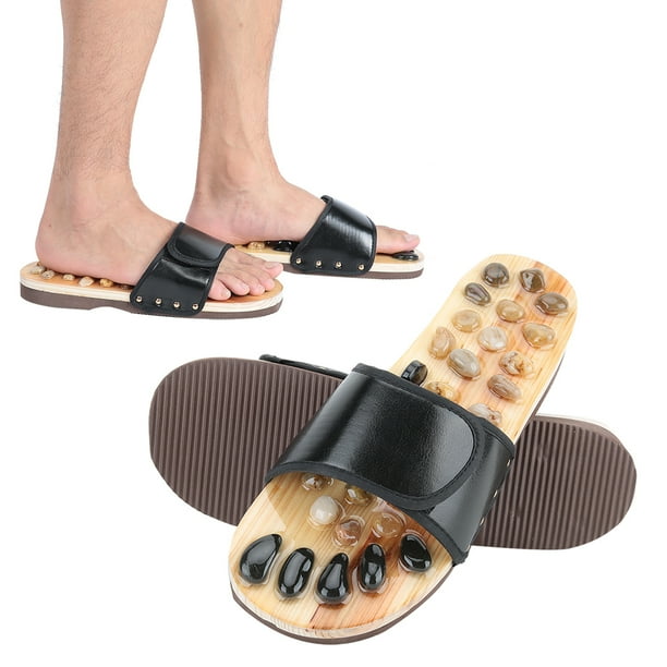Chaussons de Massage des Pieds, Sandales en Pierre Acupuncture