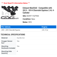 thumbnail image 2 of Exhaust Manifold - Compatible with 2013 - 2014 Chevy Equinox 2.4L 4-Cylinder, 2 of 2