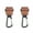 2pcs light brown, variant on Pram Hook Diaper Bag Carabiner Hook Multi-Purpose Climbing Hooks for Grocery Shopping Bag Travel Gear