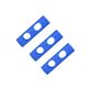 thumbnail image 2 of sweethay 3 uds conector de poste de natación EPE 2 agujeros cruzados conector de fideos de natación piscina fideos natación fideos palo de espuma Deportes acuáticos azul sweethay OD016003-01, 2 of 6