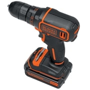 BLACK+DECKER 20V Cordless 3/8 in Drill Driver, 1.5Ah, Battery and Charger Included