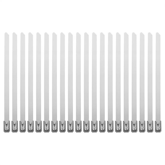 Weiweiguan 100pcs Multi-Purpose Stainless Steel Cable Zip Ties Self-Locking Cable Zip Ties