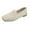 White, variant on Fesfesfes Black Loafers for Women Round Toe Casual Comfortable Soft Sole Knit Breathable Shallow Mouth Shoes 40(7.5)