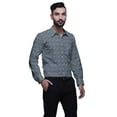 thumbnail image 2 of BESTMAN Long Sleeve Formal Shirt For Men Printed Button Down Cotton Men Shirts, 2 of 5