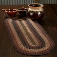 thumbnail image 3 of VHC Brands Country Beckham Table Runner, Red Black Tan, Jute Blend, Oval, 13x36 Inches, 3 of 3