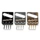 thumbnail image 2 of Vintage Chrome Bridge Compensated Brass Saddles For Tele TL Electric Guitar, 2 of 4