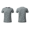thumbnail image 7 of Mens Workout T Shirt Moisture Wicking Quick Dry Print Tees Short Sleeve Reflective Athletic Gym Running Shirts Size M-3XL, 7 of 7