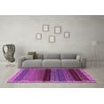thumbnail image 3 of Ahgly Company Indoor Rectangle Abstract Purple Modern Area Rugs, 4' x 6', 3 of 4