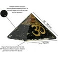 thumbnail image 2 of Blacak Toumaline Crystal Orgone Pyramid, Organite Pyramid Holistic OM - Big, 2 of 5