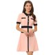 thumbnail image 1 of INSPIRE CHIC Vestido de trabajo vintage para mujer Vestidos ajustados y acampanados de color en contraste Rosa XS, 1 of 5
