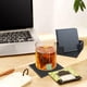 thumbnail image 5 of Set de posavasos de cuero de doble cara - Tapetes de escritorio resistentes al calor de 6 piezas para tazas de café, oficina y decoración del hogar, 5 of 6