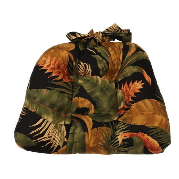 La Selva Ebony Chair Pad with Ties (Indoor)