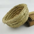thumbnail image 3 of SugarBloom Natural Straw Bird Nest Bowl Shape, Handwoven Gourd Budgie Parakeet Breeding Hut for Hatching Eggs, Birdhouse for Cage with Wooden Perch,Multicolor, 3 of 9