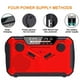thumbnail image 3 of Radio Am/Fm Multifuncional Manivela De Mano Batería Recargable Con Energía Solar Pronóstico Del Tiempo Linterna Led Banco De Energía Alarma Sos Para Acampar Senderismo Emergencia Al Aire Libre Yuarrent EL013995-01, 3 of 6