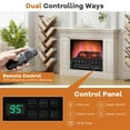 thumbnail image 6 of Costway 23 Inch Electric Fireplace Heater Fireplace Logs Inserts Infrared Quartz Heater, 6 of 10