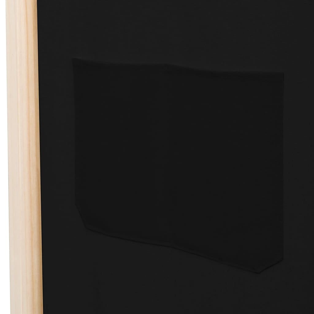 Kepooman 4-panel Folding Wooden Frame Privacy Screen for Bedroom Garden, Black Kepooman 4-panel Folding Wooden Frame Privacy Screen for Bedroom Garden, Black