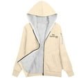 thumbnail image 2 of ZUKMRJPC Women's Oversized Hoodies Casual Zip Up Fleece Lined Long Sleeve Hooded Sweatshirt Cozy Warm Outwear with Pockets L-5XL, 2 of 3