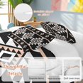thumbnail image 2 of 3 Piece Black White Boho Duvet Cover Set Queen Size,Microfiber Comforter/Quilt Cover with Corner Ties and 2 Pillowcases,Modern Western Aztec Abstract Geometric All Season Bedding with Zipper Closure, 2 of 8