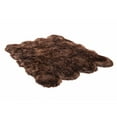 thumbnail image 2 of Faux Fur Area Rug Luxuriously Soft and Eco Friendly 5' X 7' Brown, 2 of 4