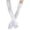 White, variant on Bmisegm Long Gloves for Women Over Elbow Solid Color Smooth Finish Halloween Party Stage Halloween Gloves Hot Pink One Size