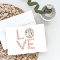 thumbnail image 2 of Dalmatian #5 LOVE Greeting Cards and Envelopes Pack of 8 7 in x 5 in, 2 of 3