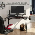 Emerge EEM59260 47 in. Vizon Gaming Desk with Raised Monitor Platform