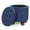 Navy Blue, variant on MoNiBloom Storage Ottoman with Padded Seat, Modern Cotton-linen Footrest, Round Seat Stool, for Entryway Living Room, Light Gray