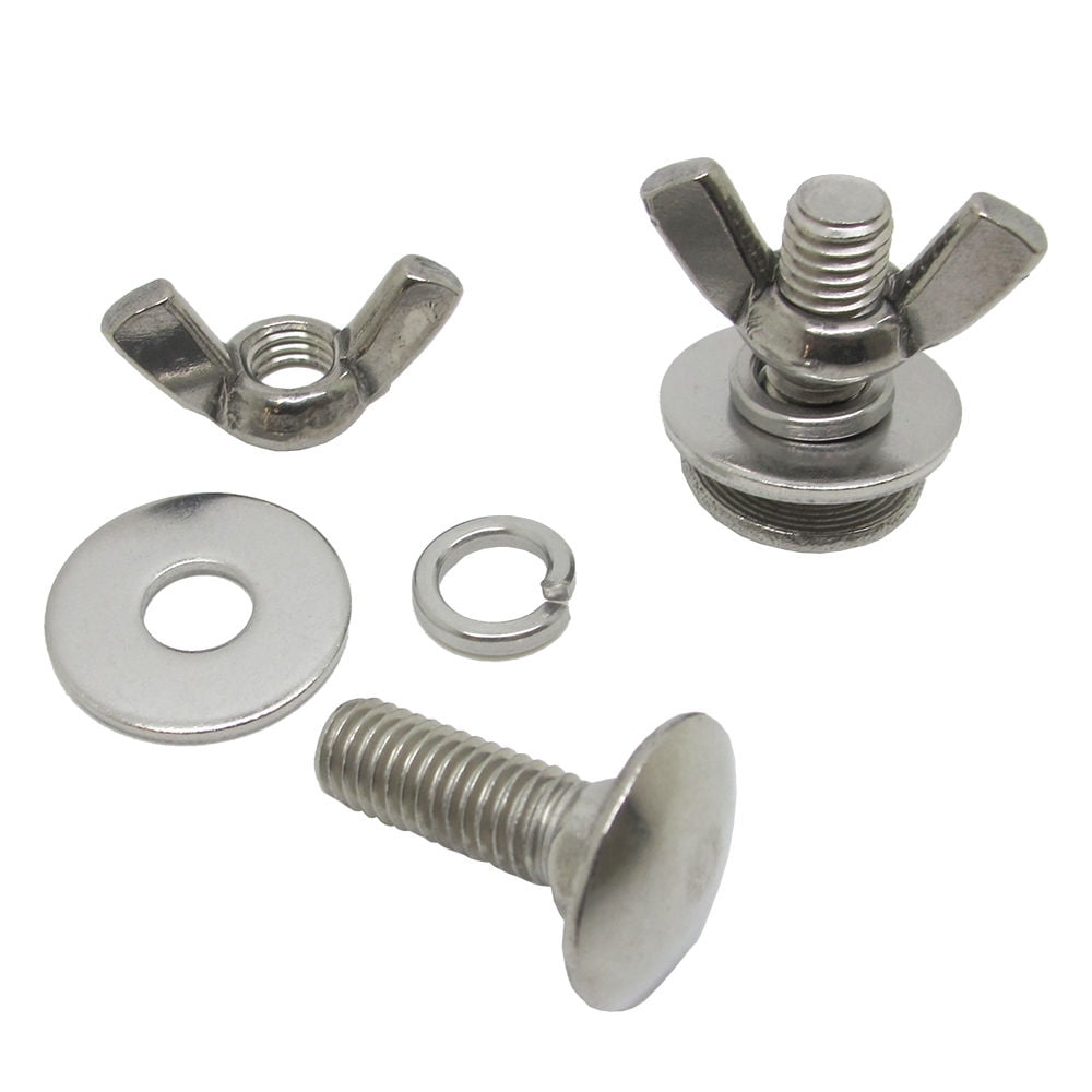 Tech Diving Stainless Steel Butterfly Screw Bolts Wing Nuts for