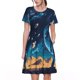 thumbnail image 1 of Easygdp Astronaut In A Space Suit On The Planet para Vestido Transpirable de Mujer, Vestido Suelto de Manga Corta con Pliegues y Bolsillos para el Verano, 1 of 6