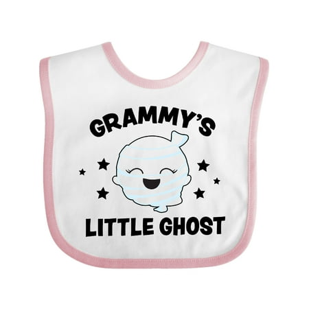 

Inktastic Cute Grammy s Little Ghost with Stars Gift Baby Girl Bib