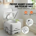 thumbnail image 4 of KFFKFF Mobile Lavatory for Outdoor Activities,with Transport Bag, Recreational Vehicle Lavatory with 3.2 Gallon Waste Container, Button-Activated Pressurized Rinse,Secure Against Leaks and Smell-Free, 4 of 9