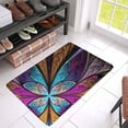 thumbnail image 3 of MKHERT Vintage Beautiful Fractal Flower Pink in Blue Beige Doormat Rug Home Decor Floor Mat Bath Mat 30x18 inch, 3 of 3