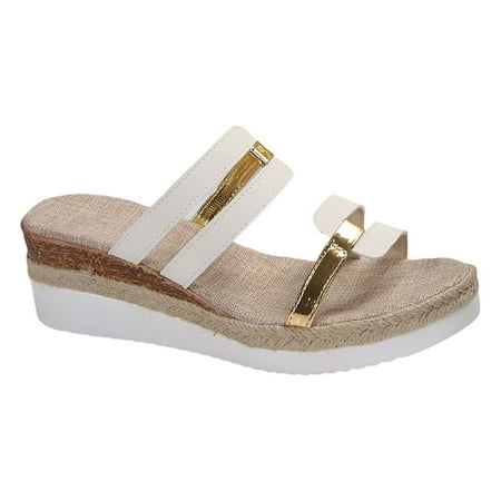 

Ruyang Women s Beach Slope Heel Slippers Hollow Casual Slippers Slope Bottom Shoes Retro House Slippers for Women Open Toed