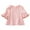 Pink, variant on AUNVITO Fashion 6-14Years Girls Long Sleeve Hollow Out Shirts Kids Cute Crewneck Ruffle Cuffs Blouse