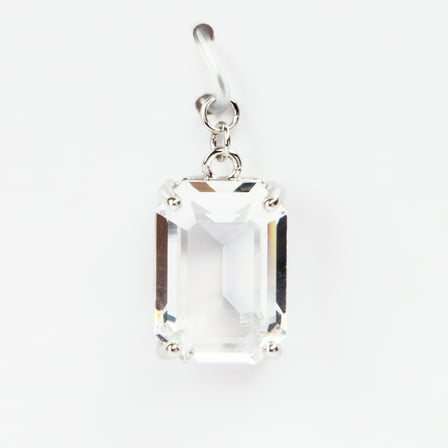 Clear Austrian Crystal Emerald Cut Charm by Bead Landing