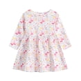 thumbnail image 1 of Odeerbi Niñas Manga Larga Floral Vestido Algodón Princesa Infantil Primavera A-Line Dress, 1 of 3
