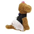 thumbnail image 3 of Tenue en Maille pour Animaux de Compagnie Robe Jupe Laisse Corde Harnais Vêtements Robe Bleue m, 3 of 9