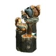 thumbnail image 1 of Squirrel Garden Statue With Led Lights Garden Lights Water Fountain Statue, 1 of 9