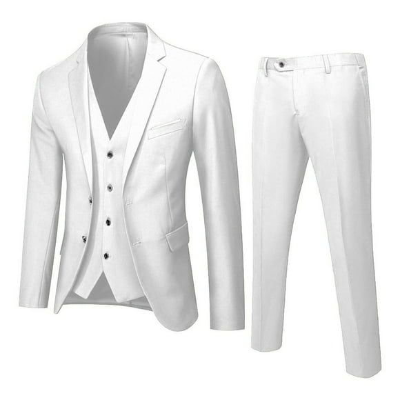 JHLZHS Men Suits Slim Fit Teal Pants Slim Party Jacket 3 Piece Men’S Vest R Business Wedding Suit Suit Men's Coats Jackets Mens Suit Jacket White Floral Men's Suits Classic Fit
